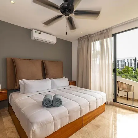 King Studio With Balcony, Rooftop Pool In Trendy Aldea Zama